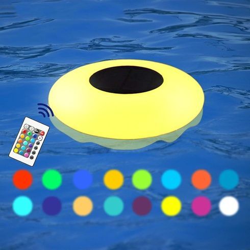 Садовый светильник  на солнечной батарее / Плавающий светодиодный RGB светильник