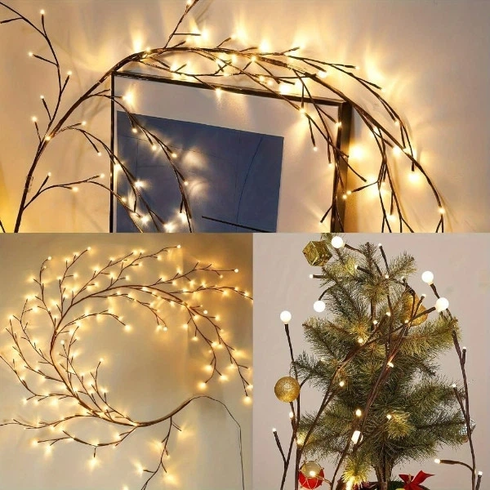 Гірлянда 1,5 м 144 LED, USB, 8 режимів, тепле світло