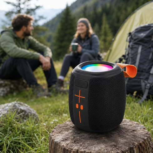 Колонка Bluetooth KTS-2310 / Акустика с Bluetooth / Аккумуляторная колонка с LED подсветкой