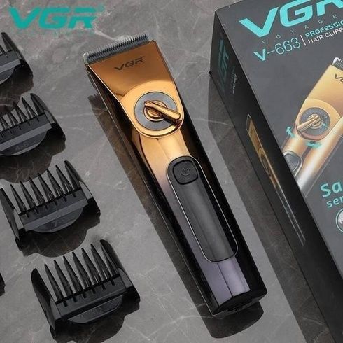Машинка для стрижки волос для мужчин VGR V-663 Сменные насадки