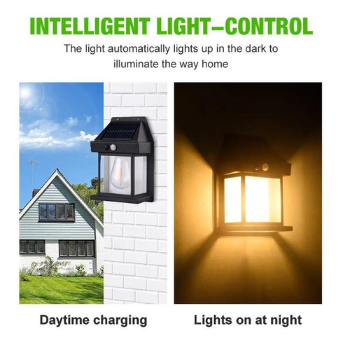Уличный светильник Solar Interaction Wall Lamp BK-888 с датчиком движения на солнечной батарее