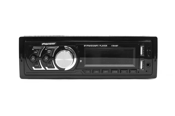 Автомагнитола ATLANFA - 1785 FM car MP3 200W 4*50W с радиатором охлаждения, Магнитола для авто в стиле Pioneer с флешкой, Черный