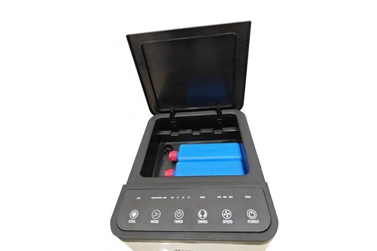 Охолоджувач повітря Germatic DY-30A, (120W, сенсорні кнопки, пульт, екран, колеса, автообіг, ємність - 5,5л, 2 контейнери для льоду)