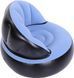 Надувне крісло AIR SOFA / Надувне велюрове крісло 80&times;80&times;67см Блакитний
