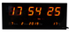 Большие настенные часы UKC 3615 (красная подсветка)