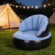 Надувне крісло AIR SOFA / Надувне велюрове крісло 80&times;80&times;67см Блакитний