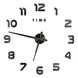 Настінний 3-D годинник ZH-00210 (90 см), Стальной/Черный