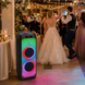 Портативная акустика ZXX-5590 100Вт / Bluetooth Колонка 88х32х32см / Аккумуляторная, акустическая система / Караокая колонка с подсветкой + 2 микрофона