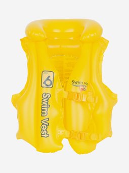 Детский надувной спасательный жилет, защитный спасательный жилет От 3 до 10 лет Swim ring, Жёлтый