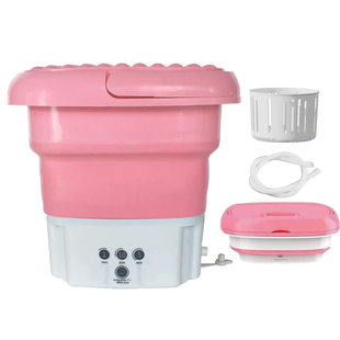 Складна рожева міні пральна машина Maxtop BX-3