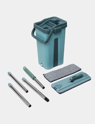Комплект для прибирання швабра ледар з великим відром 10л з віджимом Scratch Cleaning Mop