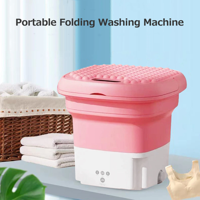Складная розовая мини стиральная машина Maxtop BX-3