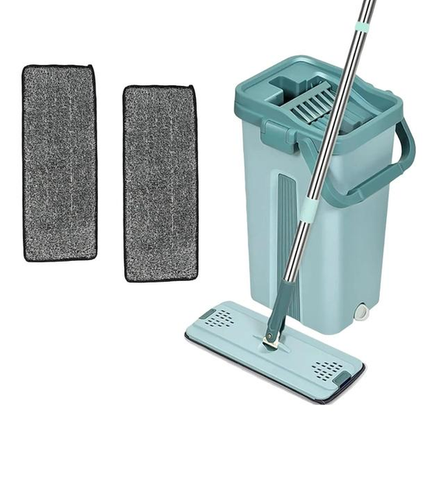 Комплект для прибирання швабра ледар з великим відром 10л з віджимом Scratch Cleaning Mop