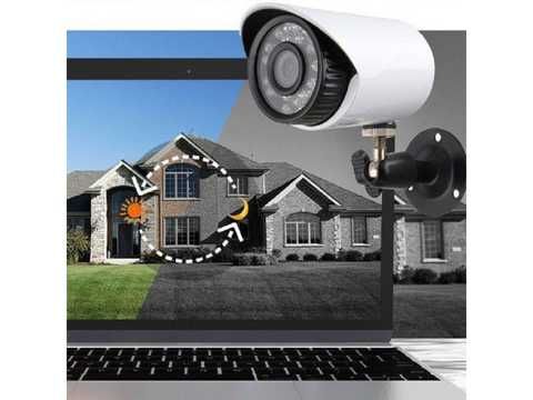 Комплект видеонаблюдения CCTV НА 4 камеры DVR KIT с датчиком движения и ночной сьемкой