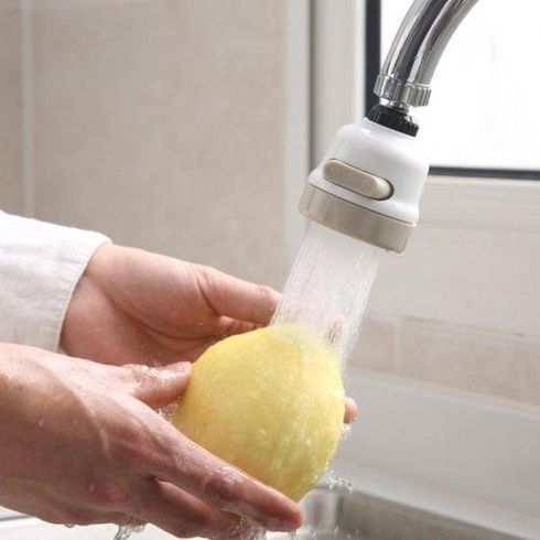 Поворотный аэратор-насадка на кран для экономии воды Homegoods H23 3 режима распыления, для крана