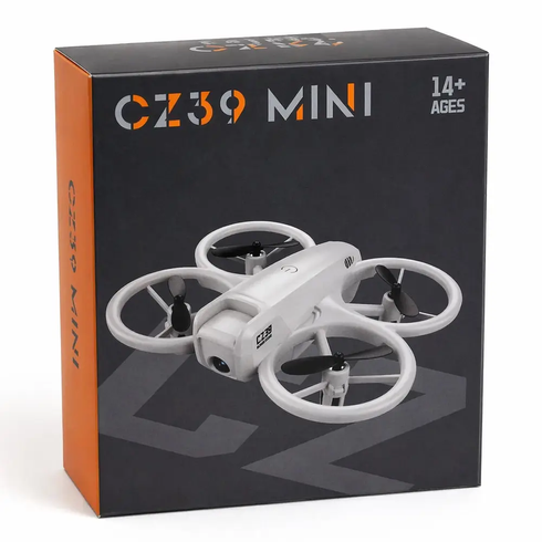 Мини дрон для фотосъемки с пультом 360&deg; / Квадрокоптер с камерой CZ 39 Wi-Fi FPV, LED
