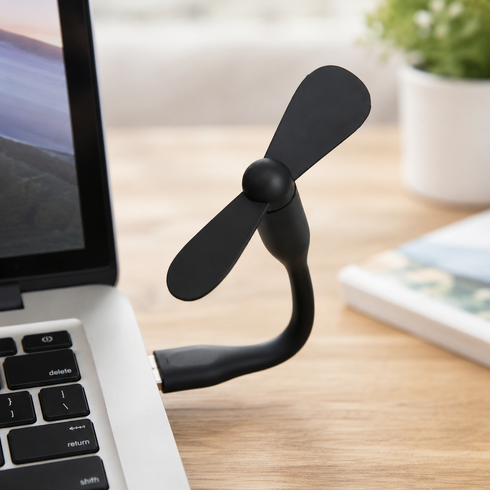 Вентилятор USB mini / Портативний гнучкий USB міні вентилятор / Вентилятор силіконовий 14см
