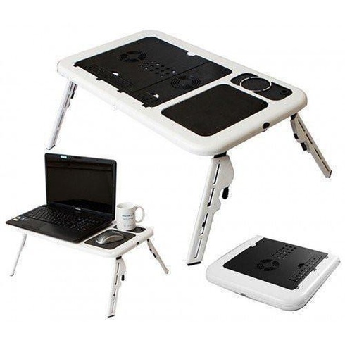 Стіл-підставка для ноутбука E-Table з охолодженням та регулюванням нахилу та висоти