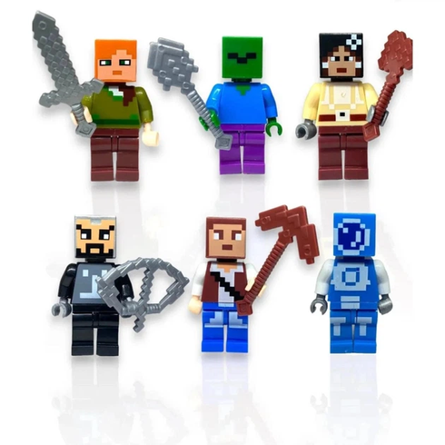 Детский конструктор Minecraft "Мельница с рекой", Магнитный конструктор Майнкрафт, 267 блоков