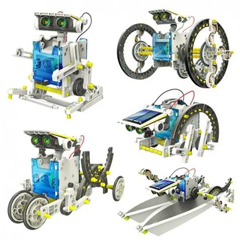 Электронный конструктор робот Solar Robot Original 13 в 1 на солнечных батареях
