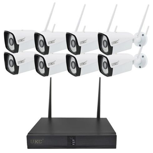 Комплект відеоспостереження DVR KIT-6678 Wi-Fi, 8 камер, 1080P, IP67, нічна зйомка / Набір камер 8 шт DVR KIT 6678+реєстратор