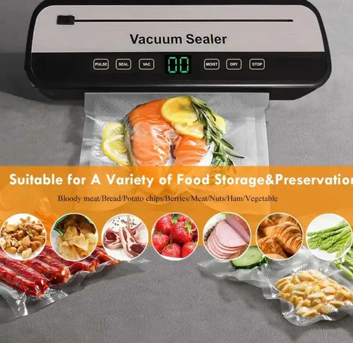 Вакууматор HZ-001 100W Сенсорный вакуумный упаковщик продуктов
