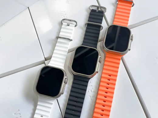 Смарт часы Оранжевые L8 Ultra Max 49 mm 1:1 Apple Watch! AMOLED.Премиум качество. Есть винты и фиксатор ремешка