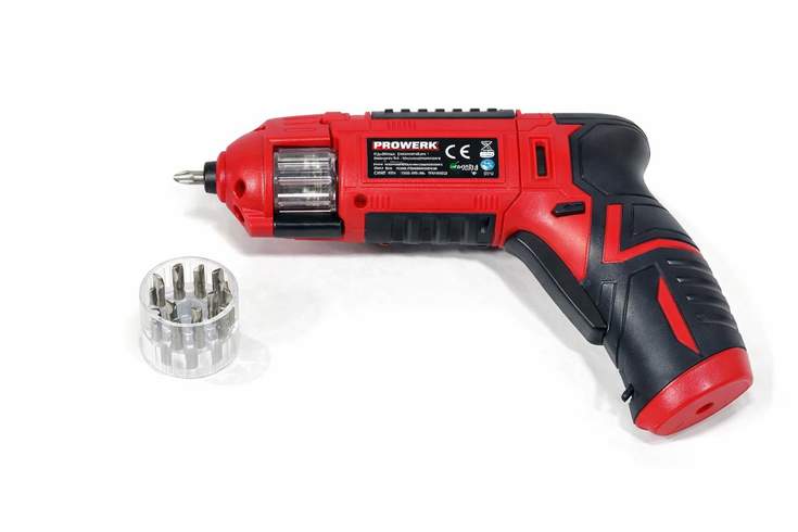 Акумуляторна викрутка-шуруповерт з барабаном для біт X-POWER KCS625-Z6B 3.6 В (1300 Ач), 4 Нм
