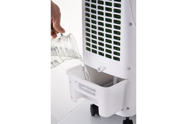 Охладитель воздуха Germatic SK-001J, (120W, сенсорные кнопки, пульт, экран, колеса, автовращение, емкость - 5,5л, 2 контейнера для льда)