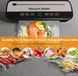 Вакууматор HZ-001 100W Сенсорный вакуумный упаковщик продуктов