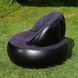 Надувне крісло AIR SOFA / Надувне велюрове крісло 80&times;80&times;67см Темно-синій