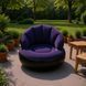 Надувне крісло AIR SOFA / Надувне велюрове крісло 80&times;80&times;67см Темно-синій