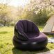 Надувне крісло AIR SOFA / Надувне велюрове крісло 80&times;80&times;67см Темно-синій