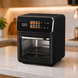 Черная Электрическая мультипечь Top Kitchen TK-00244 12л / Аэрогриль с сенсорным управлением 2400 Вт 10 программ
