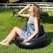Надувне крісло AIR SOFA / Надувне велюрове крісло 80&times;80&times;67см Темно-синій