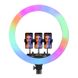 Кільцева LED лампа RGB MJ18 45см 3 кріплення , Разные цвета