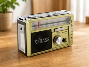 Аккумуляторный радиоприемник Golon RX-382 USB/SD с MP3 и LED-фонариком
