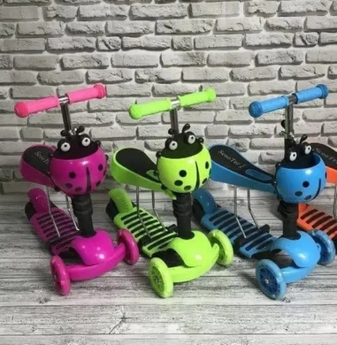 Дитячий самокат Best Scooter 5в1  Сонечко рожевий