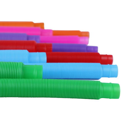 Развивающий сенсорный набор Эластичные поп-трубки (12 шт, размер М), Разные цвета