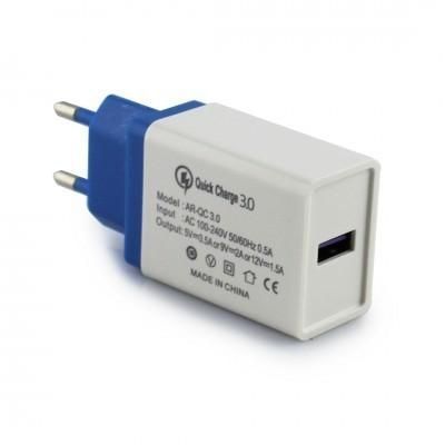 Адаптер Fast Charge QC3.0 USB AR 60/4311 WHITE
