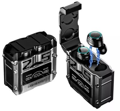 Бездротові навушники Bluetooth M 25 механічні армовані подвійного режиму ігрові, Черный