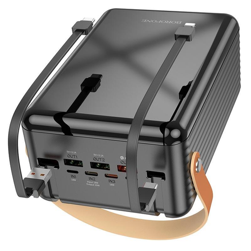 УМБ портативний зарядний Power Bank BOROFONE Terra BJ32 80000mAh 3USB, 2Type-C, Lightning, QC