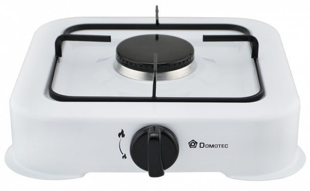 Плита газова настільна газова таганка Domotec MS 6601 біла, Білий
