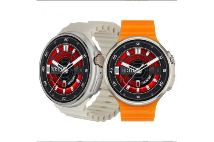 Смарт часы круглые Smart Watch V3 ULTRA MAX-1.6дюймов-поддержка звонков, спортивные режимы Оранжевые