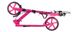 Самокат Maraton Rider складной двухколесный с ручным тормозом и подстаканником для девочек , Розовый