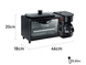 Электрическая духовка 3в1 Domotec MS-5308В Кофеварка Сковорода 9 л 4500w