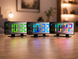 Годинник VST 888H RGB з датчиком температури / Годинник електронний настільний з дзеркальним дисплеєм / Дзеркальний LED годинник з будильником