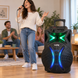 Портативная аккумуляторная колонка ZPX Audio 7783 Bluetooth, USB, SD, FM с LED-подсветкой и микрофоном