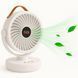 Аккумуляторный мини вентилятор VU-05/FS-25 с поворотом / Вентилятор Mini fan с LED-подсветкой и USB