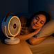 Аккумуляторный мини вентилятор VU-05/FS-25 с поворотом / Вентилятор Mini fan с LED-подсветкой и USB